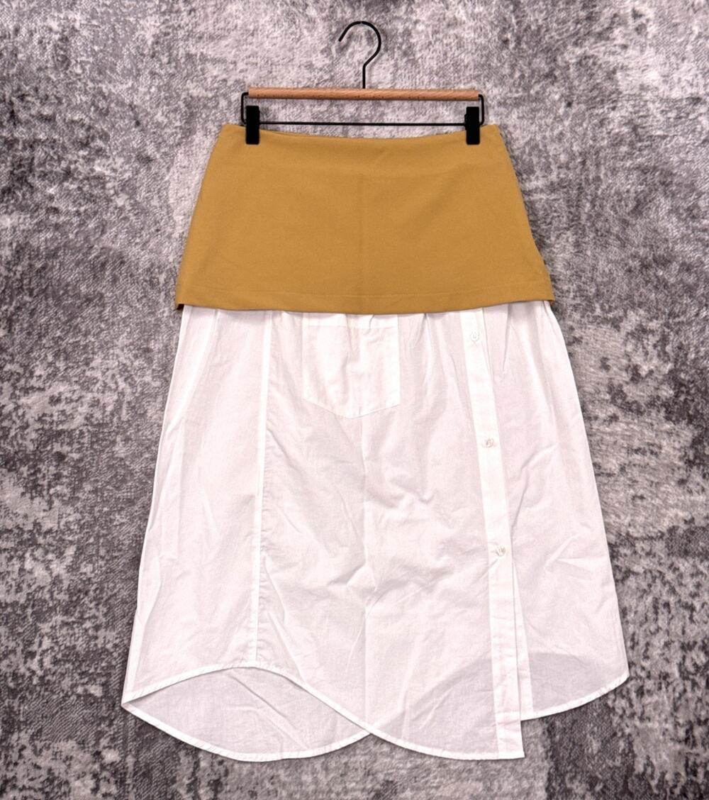 New Anthropologie Skirt Small Womens Maeve Layered Twofer Midi